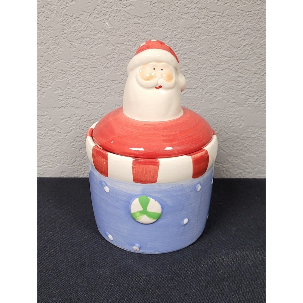 Greenbrier International Royal Norfolk Santa Ceramic/Porcelain Jar Canister